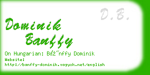 dominik banffy business card